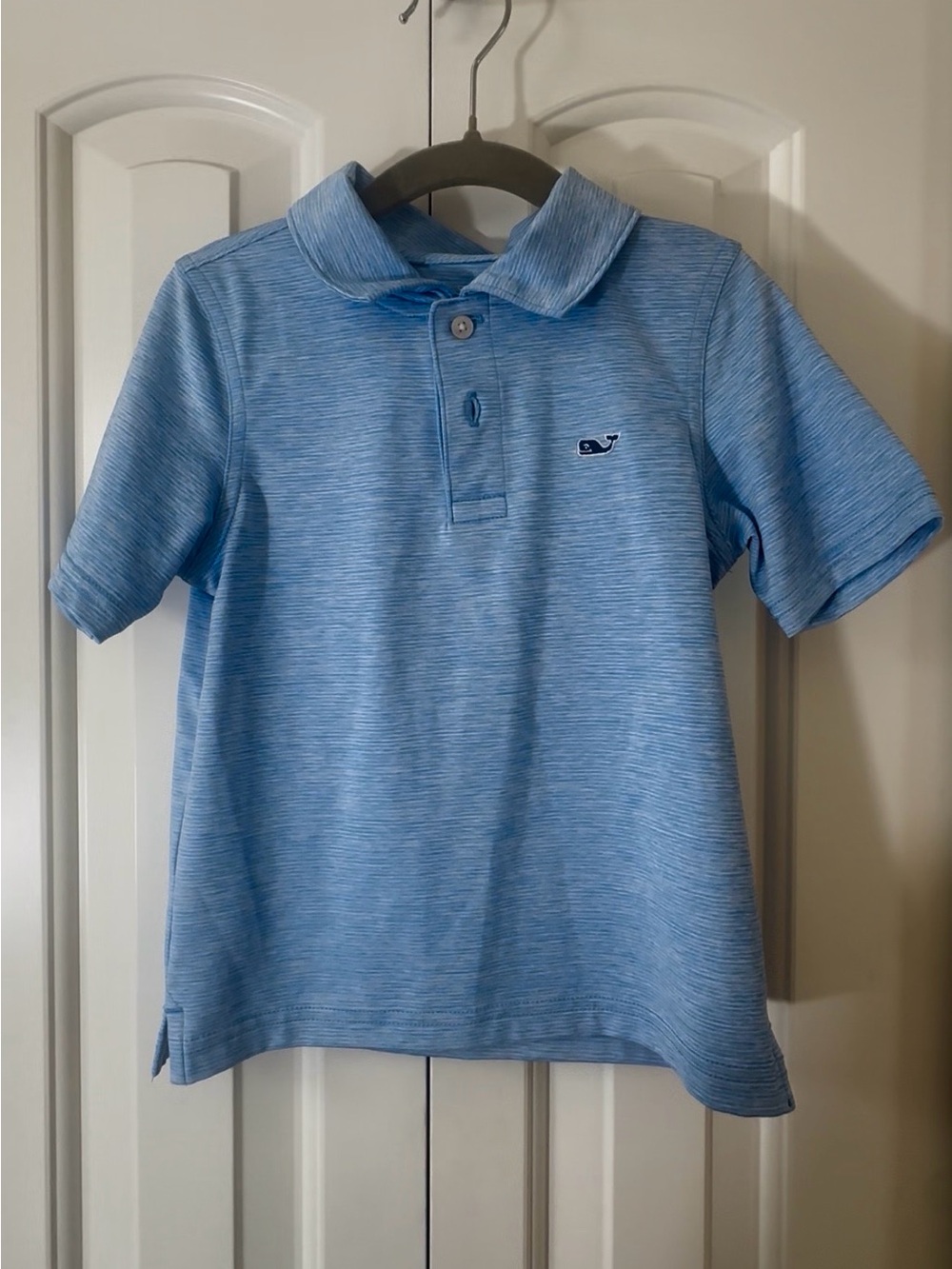 Vineyard Vines Boys Light Blue Heather Polo